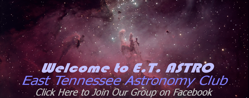 Join the East Tennessee Astronomy Club on Facebook